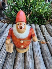 Vintage Richard Glaesser Santa Incense Smoker Erzgebirgische Volkskunst