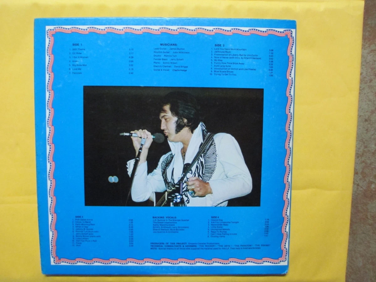 ROCKIN WITH ELVIS PRESLEY NEW YEARS EVE PITTSBURGH,PA 12-31-1976 2-LP'S NM