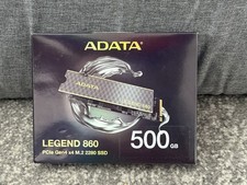 Adata Legend 860 SLEG-860-500GCS 500Gb Nvme Ssd Pcie Gen4 M.2 Interface 2280 Rea