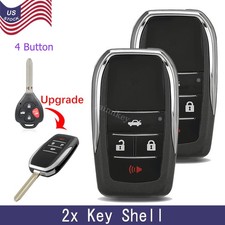 2 Upgraded Remote Car Key Shell Case Fob For Toyota Avalon Camry Rav4 Corolla 2 Upgraded Remote Car Key Shell Case Fob For Toyota Avalon Camry Rav4 Corolla