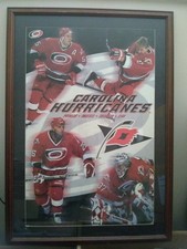 Vintage Carolina Hurricanes Primeau Roberts Sheppard Kidd Promo XL Poster 24x42