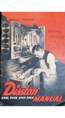 Disston Saw Tool File Manual Henry Disston & Sons 1942 PA Philadelphia