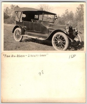 1918 Liberty Loan Car Photo Ring Me Again Patriotic Slogan USA Americana