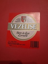 ETIQUETTE  BIERE DE VEZELIZE 11 X 12 cm EXCELLENT ETAT