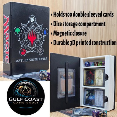 MTG Commander Deck Box, Math Is For Blockers Deck Case, Dice Storage,...