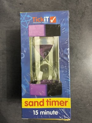 TickiT 92022 Mega Sand Timer, 150 mm Durchmesser, lila 15 min