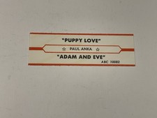 Jukebox Title Strip Paul Anka Puppy Love Adam & Eve ABC Paramount