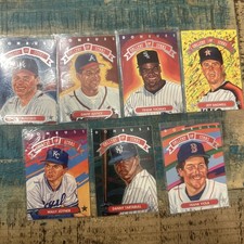 1992  Baseball GALLERY OF STARS 7 Card Lot JUSTICE THOMAS BAGWELL TARTABULL