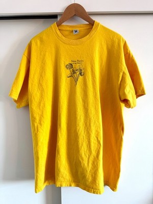 Jam (Sam Jayne) Yellow Flowers of the Desert t-shirt, size L