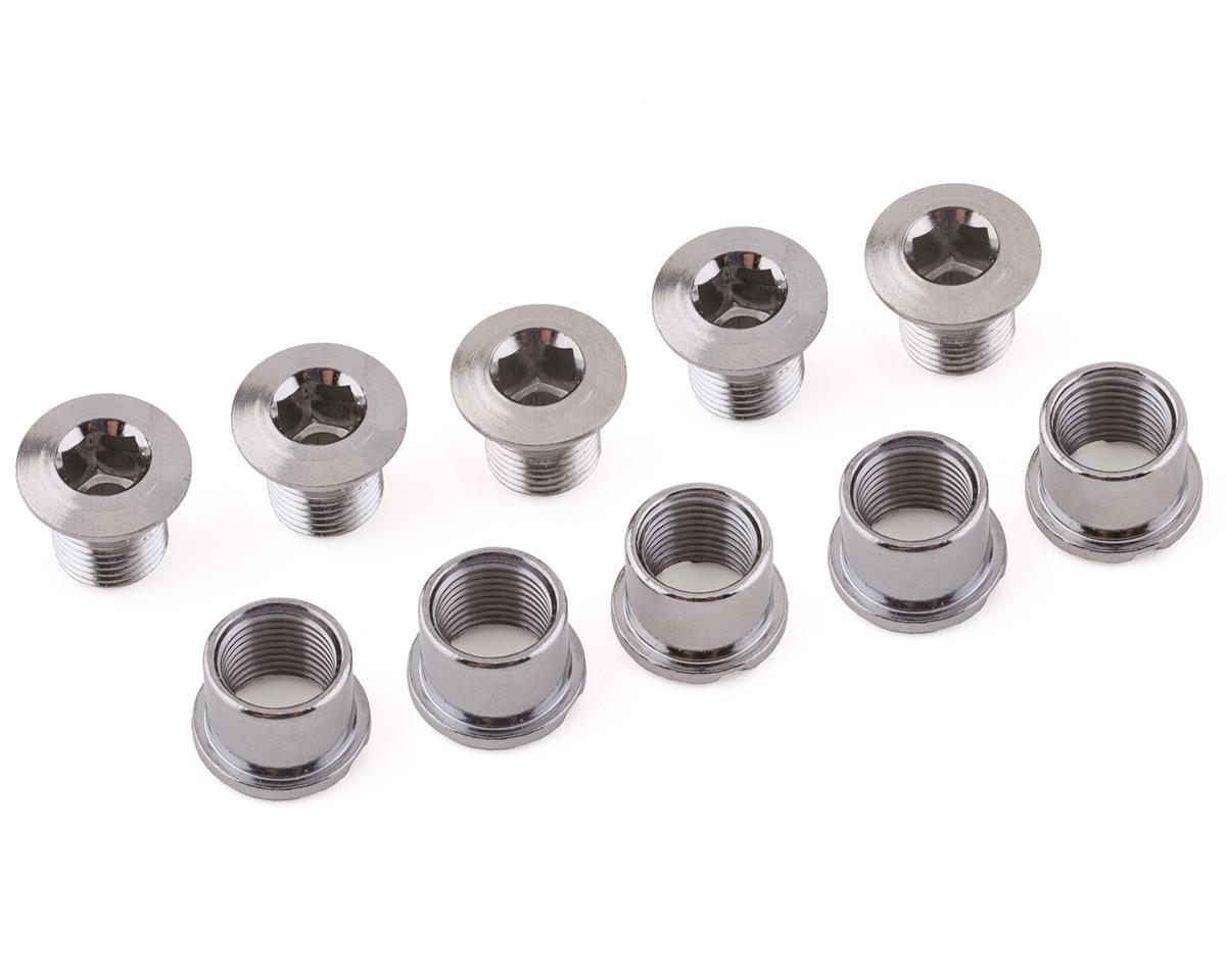 Origin8 Double Chainring Bolts (Chrome) (5 Pack) [CC223CPZ]