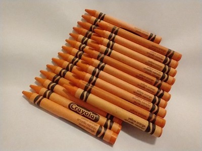 Crayola Crayons - BULK - 24 Pc Packs - Yellow Orange New, melting wax, crafts 