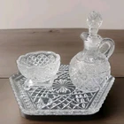 Vintage Imperial Cape Cod Cruet-Fostoria Salt Cellar-Anchor Hocking Relish. Read