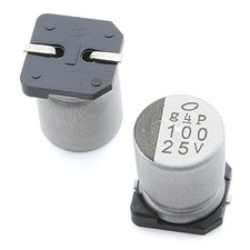 [50pcs] UUX1E101MNL1GS 100uF 25V Elcos  8x10mm SMD