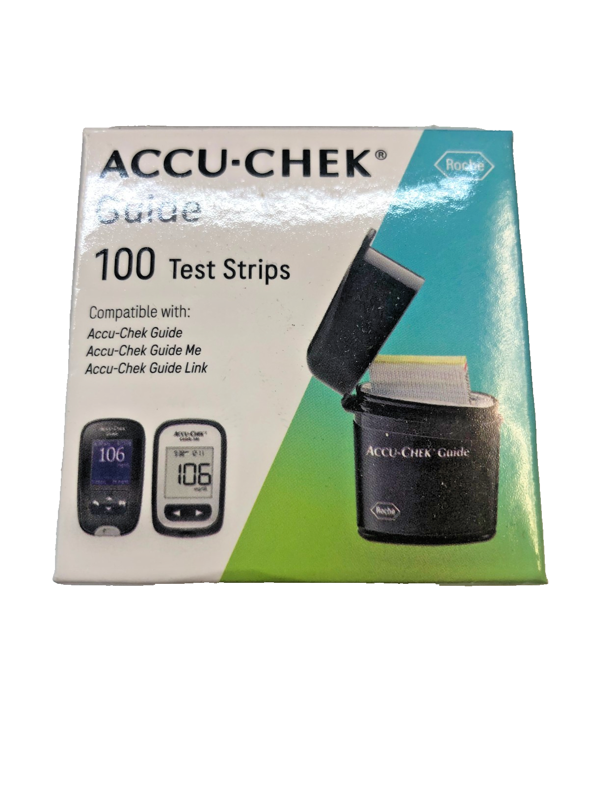 Lots of Two 100 Accu-Chek Guide Test Strips EXP : 02/12/2027 & 04/17 ...