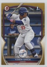 2023 Bowman Prospects Gold 18/50 Yunior Garcia #BP-142 uk2