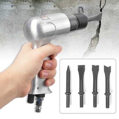 150MM DRUCKLUFT MEIßELHAMMER-SATZ inkl. 4x 10mm SECHSKANTMEISSEL SCHLAGHAMMER