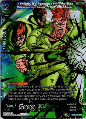 Dragon Ball Super Cards Android 16, Energy Amplification SPR BT8-121 NM