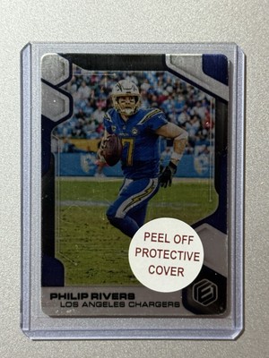 Philip Rivers LA Chargers Panini Elements NFL 2019 METAL CARD PARALLEL /75