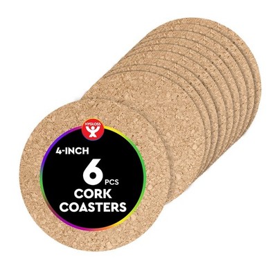 Products Natural Cork Coasters - Eco Friendly Absorbent Rounds for Drinks, Trive