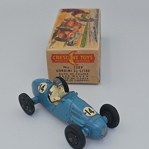 Crescent 1289 Gordini 2.5 Litre GP Racing Car In Blue Good Original Box - Picture 10 of 12
