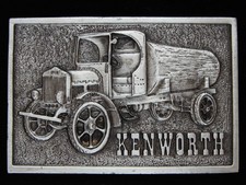NG25169 NOS VINTAGE 1976 KENWORTH TRUCK COMPANY PEWTER BERGAMOT BUCKLE