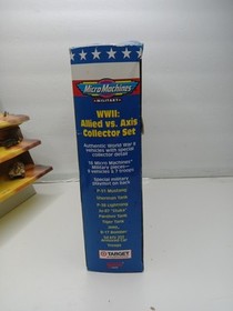 MICROMACHINES MILITARY WWII ALLIED VS AXIS COLLECTOR SET TARGET EXCLUSIVE GALOOB