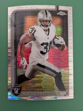 2025 Topps Chrome Football Raheem Mostert Pulsar Parallel #182 Raiders