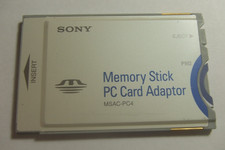 Sony Memory Stick PC Card Adapter MSAC-PC4 w. Memory stick duo adapter