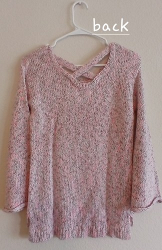 Justice Sweater Girls Size 10 Knit Believe Sequin - Picture 8 of 9
