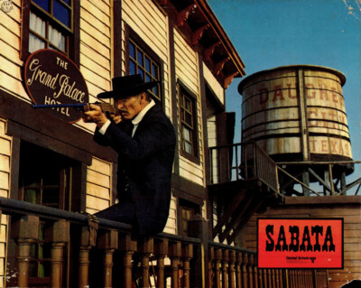 Sabata ORIGINAL Aushangfoto Lee Van Cleef / William Berger / Pedro Sanchez