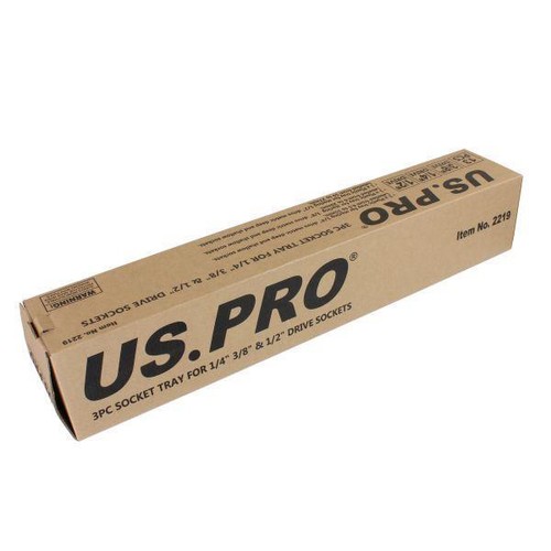 US PRO Tools 3pc Socket Storage Rack Tray For 1/4" - 3/8" - 1/2" Sockets 2219 - Picture 3 of 3