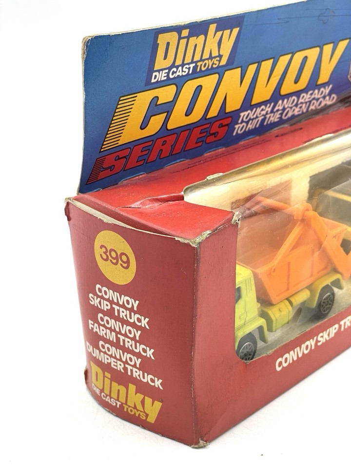 DINKY TOYS 399 CONVOY SKIP + FARM + DUMPER TRUCK RARe New Old Stock