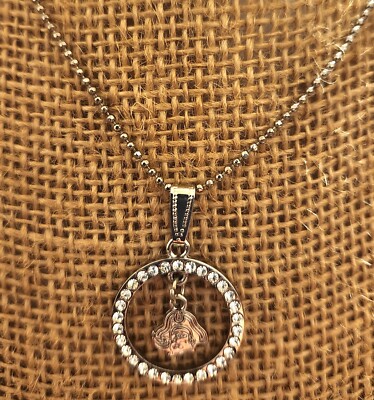 ECU East Carolina Pirates with Silver Logo Necklace by Sandol