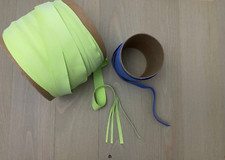 Vintage rubber for making Fishing Lure Skirts - Green & Blue