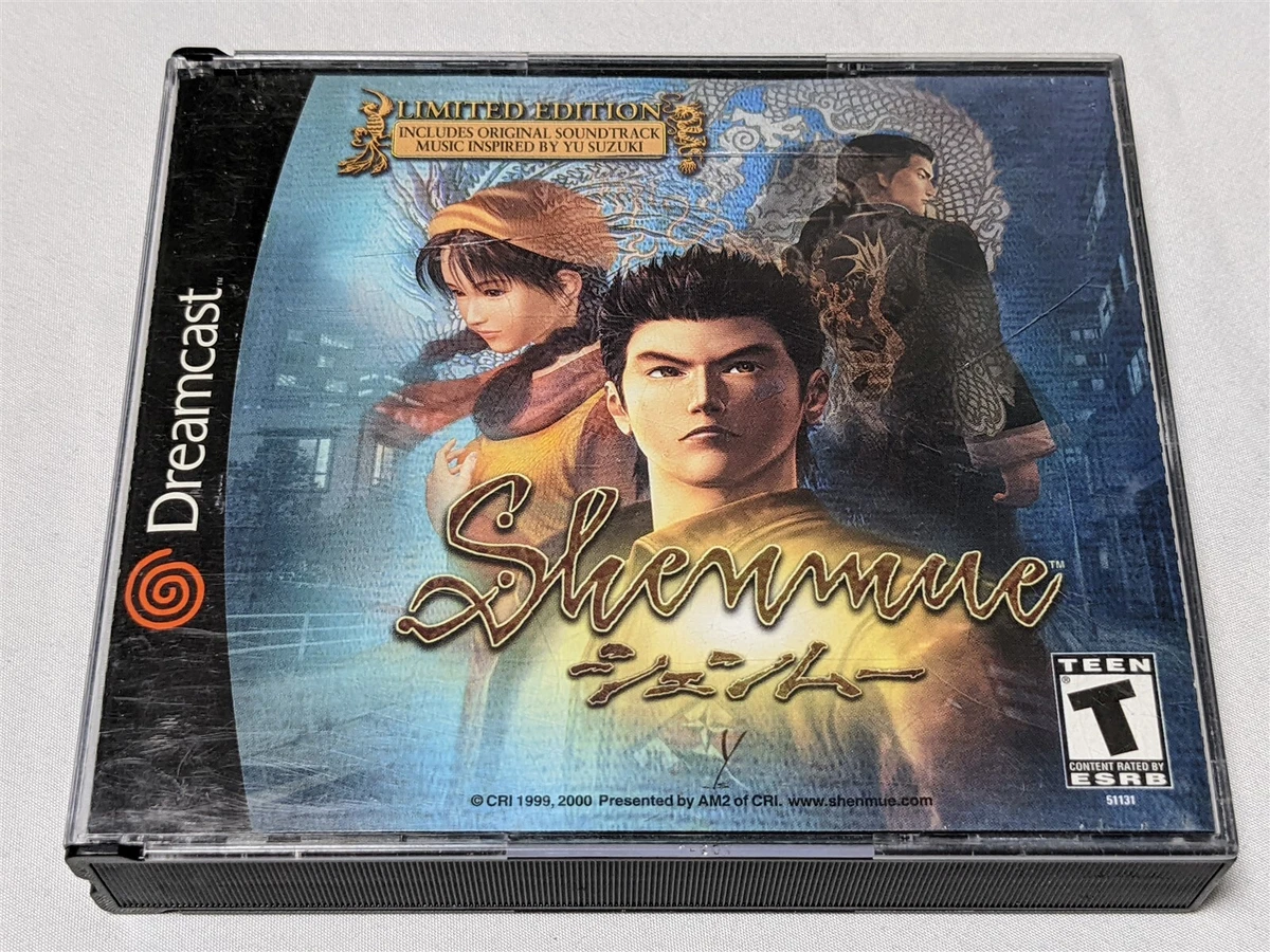 Shenmue Limited Edition Complete Game Sega Dreamcast TESTED PLAYS GREAT