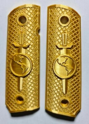 Colt 1911 Griffschalen Grips  Terran Empire 3D PLA Gold