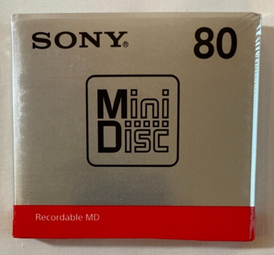 SONY MDW80T　　Mini Disc 1pc Sony MD Minidisc 80 Minutes Recordable Blank Media Mini Disc