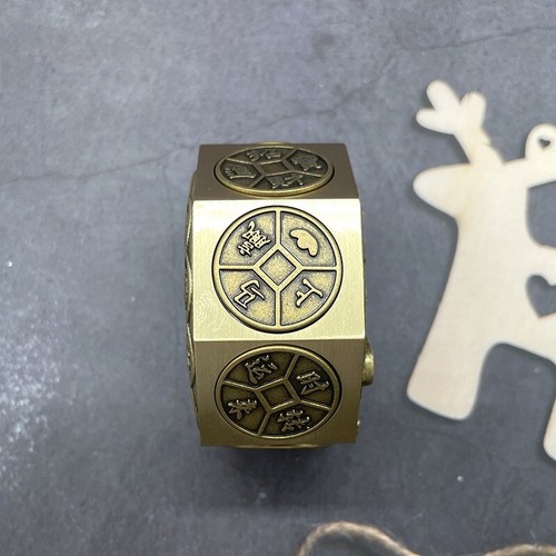 Vinatge Brass Dragon Spinner Dice – Copper 10-Sided Stress Relief Toys - Picture 3 of 5