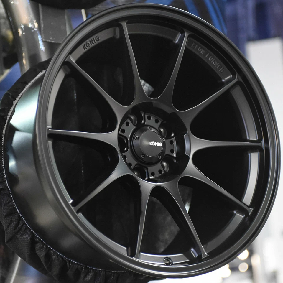 Rueda Konig DEKAGRAM 16x8 (40, 4x108, 73,1) llanta única negra Foto 3 de 4