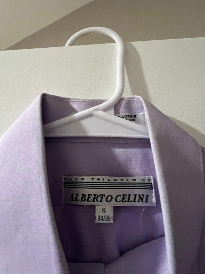 Lavender Dress Shirt Alberto Celini - Image 2 of 3