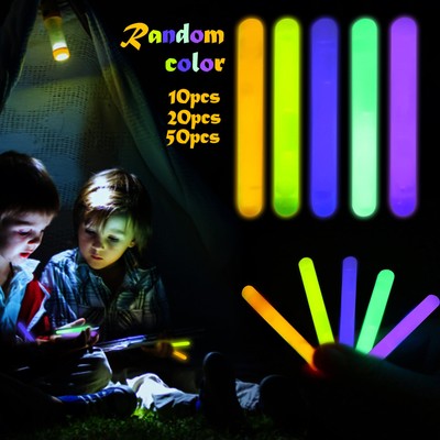 20 Pcs Mini Glow Sticks Bulk 5 Random Colors For Party Supplies Glow-in-The-Dark