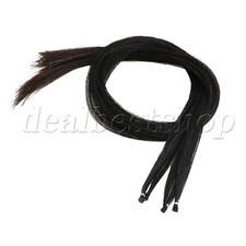 Black Violin Bow Hair for Violin Bow Parts Replacement 83cm Length Pack of 5