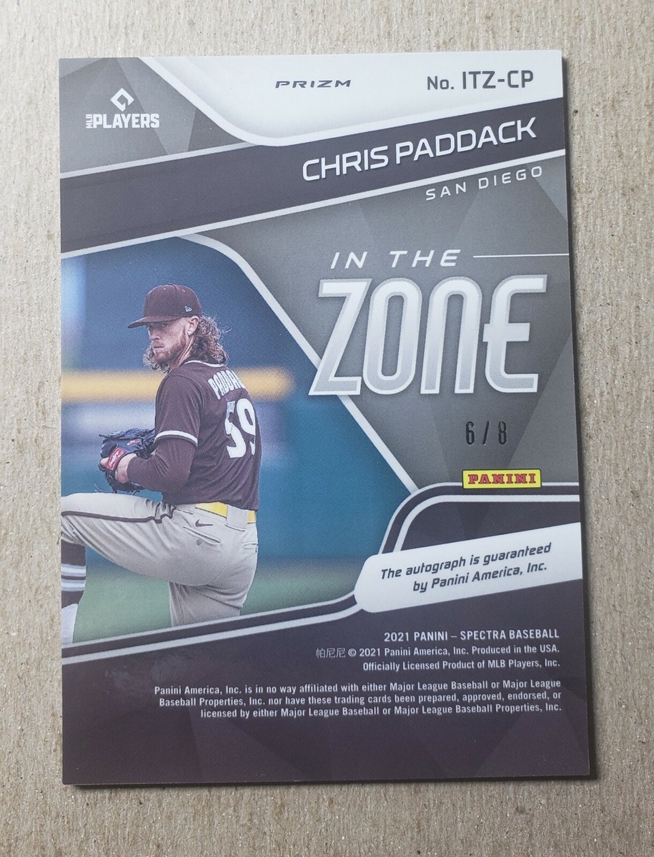 2021 Panini Spectra In the Zone Splatter Prizm Chris Paddack