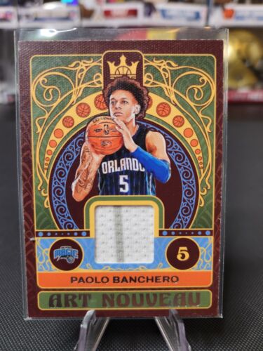 2022-2023 Panini Court Kings Paolo Banchero Art Nouveau Relic Patch #AN-PBO  - Picture 1 of 2