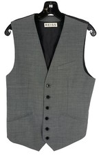 Reiss Young s Grey W-Clean Formal Waistcoat Vest Size 36 NWT