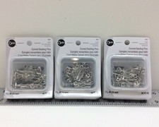 3 - Dritz 3028 Curved Basting Safety Pins 1 1/16" Size 1 50 Pack