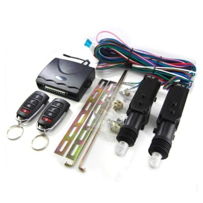 2 Door 24V Truck Van Black Remote Central Door Lock Locking Keyless Entry System