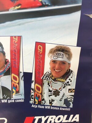 Vintage Original BLIZZARD TYROLIA Ski Poster MORIOKA JAPAN 1993 | eBay