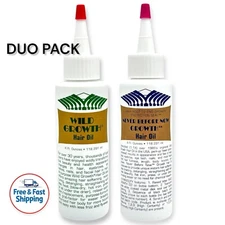 DUO PACK Wild Growth Hair Oil 4 oz + Never Before Now Growth4 oz | FREE SHIPPING