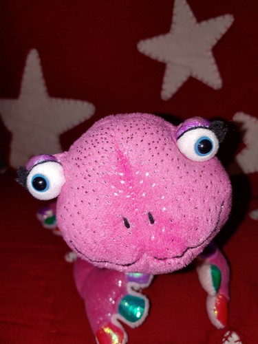 Ganz Webkinz Pink Sparkle Glamour Gecko Stuffed Animal Plush Only NO CODE HM462 - Picture 2 of 11
